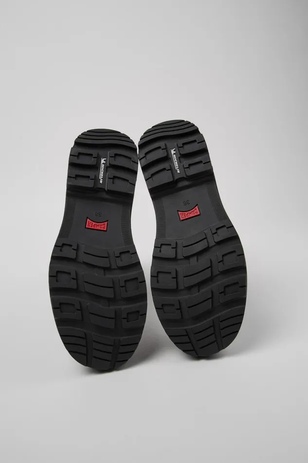 Women Brutus Trek MICHELIN Black Nubuck Boots Camper Ankle Boots