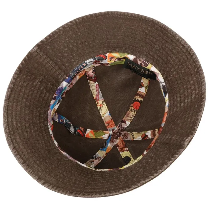 Women Bucket Hats Mayser Ruth Cotton Hat With UV Protection Brown Women Bucket Hats Mayser Ruth Cotton Hat With UV Protection Brown