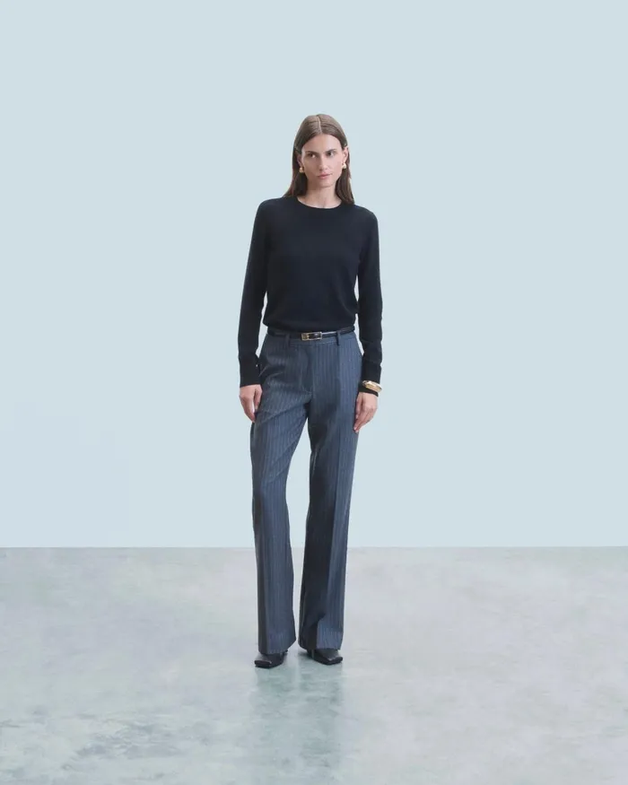 Women Cashmere Sweaters From Future Basic Crewneck Sweater Black