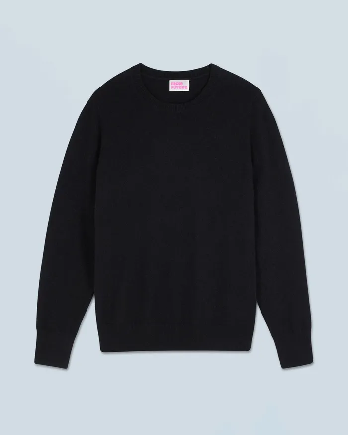 Women Cashmere Sweaters From Future Basic Crewneck Sweater Black