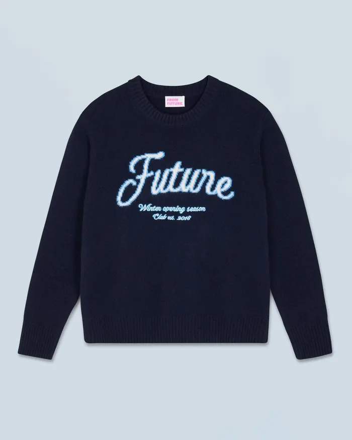 Women Cashmere Sweaters From Future Crewneck Sweater Navy