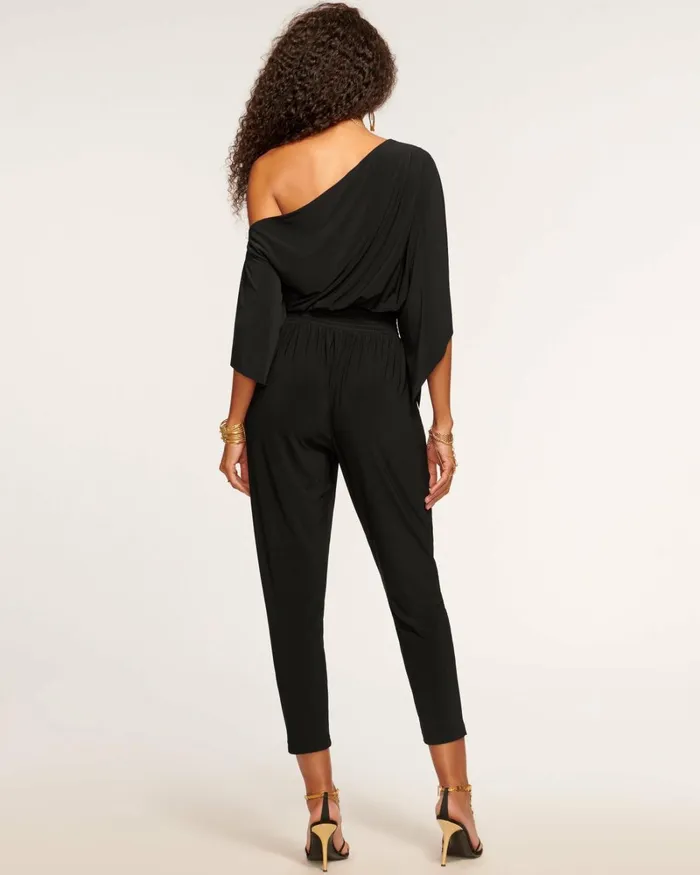 Women Catalina One Shoulder Jumpsuit Black Ramy Brook Dresses Women Catalina One Shoulder Jumpsuit Black Ramy Brook Dresses
