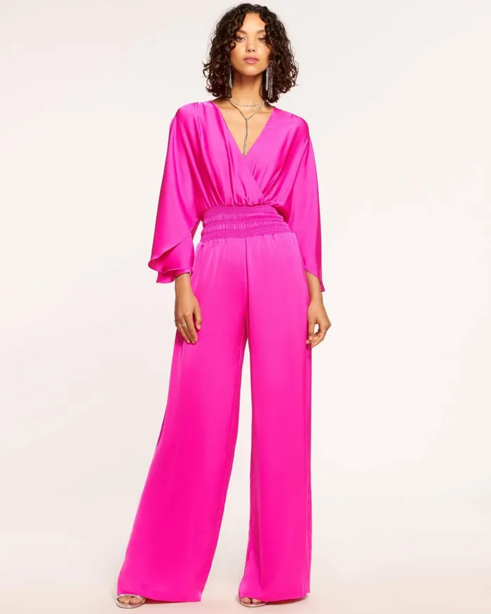 Women Cheri Wide Leg Jumpsuit Electric Pink Ramy Brook Dresses Women Cheri Wide Leg Jumpsuit Electric Pink Ramy Brook Dresses