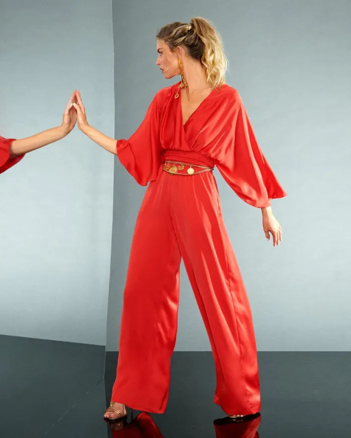 Women Cheri Wide Leg Jumpsuit Electric Pink Ramy Brook Dresses Women Cheri Wide Leg Jumpsuit Electric Pink Ramy Brook Dresses