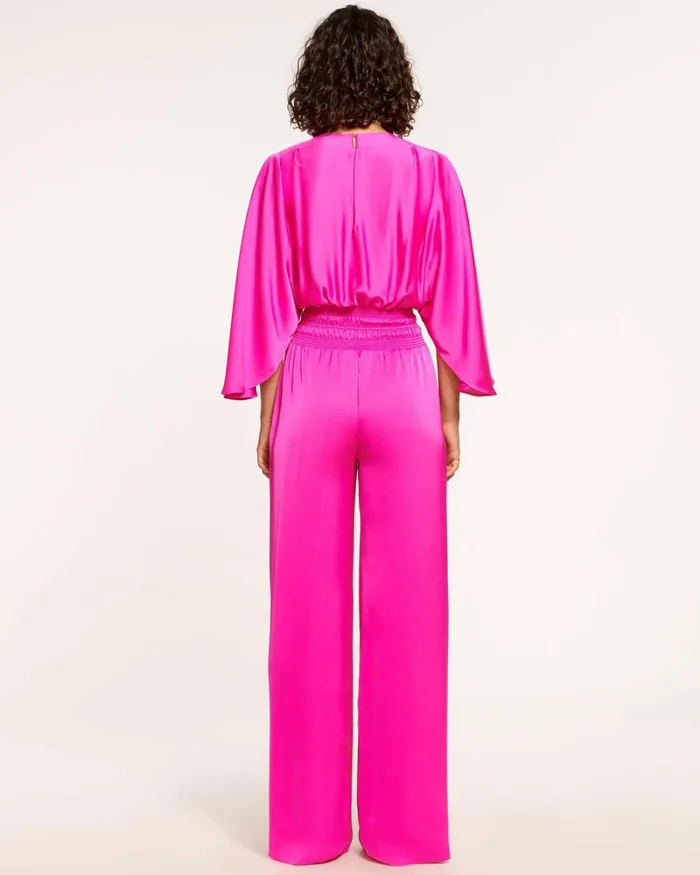 Women Cheri Wide Leg Jumpsuit Electric Pink Ramy Brook Dresses Women Cheri Wide Leg Jumpsuit Electric Pink Ramy Brook Dresses