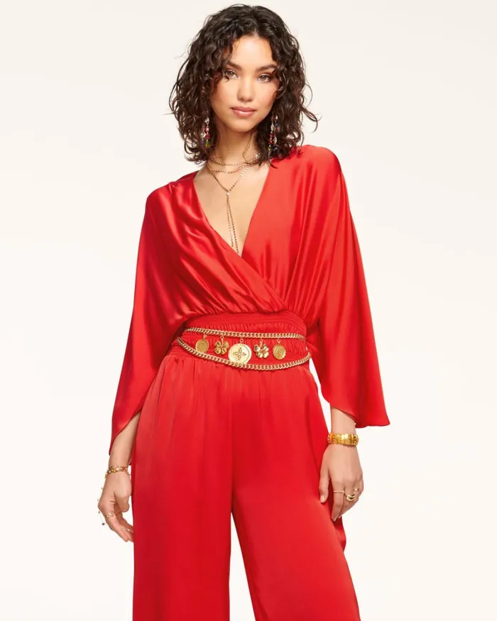 Women Cheri Wide Leg Jumpsuit Electric Pink Ramy Brook Dresses Women Cheri Wide Leg Jumpsuit Electric Pink Ramy Brook Dresses