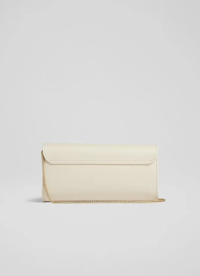 Women Clutch Bags LKBennett Erin Cream Leather Clutch Bag Women Clutch Bags LKBennett Erin Cream Leather Clutch Bag
