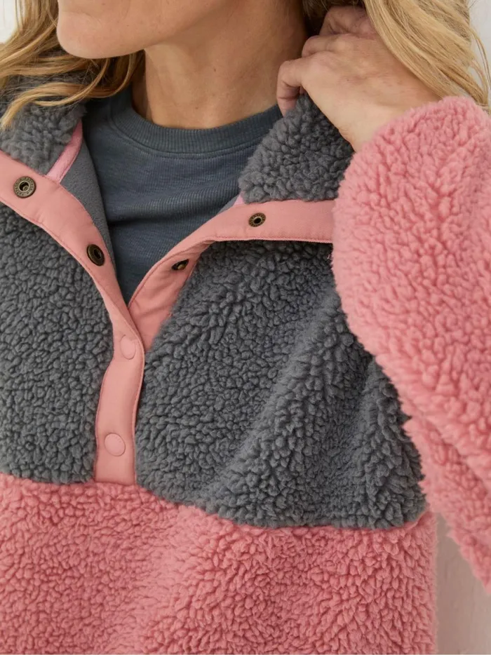 Women Coats and Jackets Fat Face Multi Colourblock Half Neck Fleece