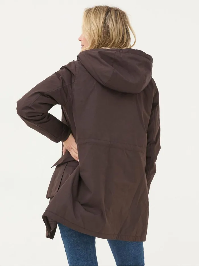 Women Coats and Jackets Fat Face Petra Brown Petra Parka Brown Coat