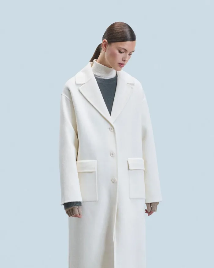 Women Coats and Jackets From Future Outerwear Coat With Pockets White
