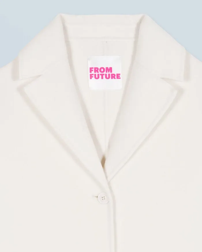Women Coats and Jackets From Future Outerwear Coat With Pockets White