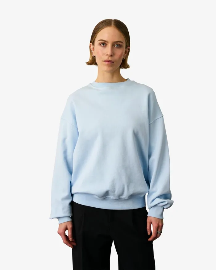 Women Crewneck Sweatshirts Colorful Standard Organic Oversized Crew Faded Black