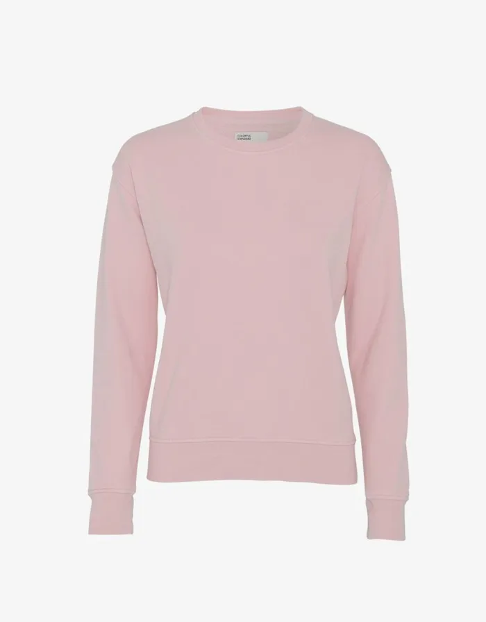 Women Crewneck Sweatshirts Colorful Standard Women Classic Organic Crew Faded Pink Women Crewneck Sweatshirts Colorful Standard Women Classic Organic Crew Faded Pink