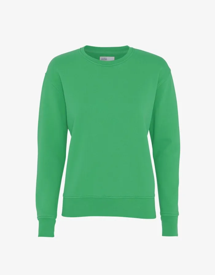 Women Crewneck Sweatshirts Colorful Standard Women Classic Organic Crew Kelly Green