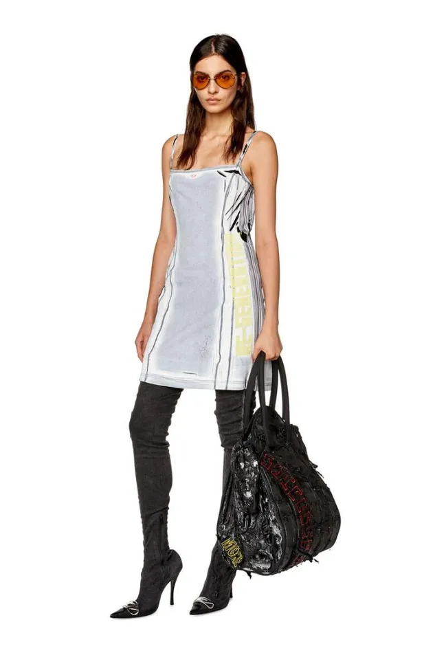Women DLazot Light Blue Diesel Dresses And Jumpsuits