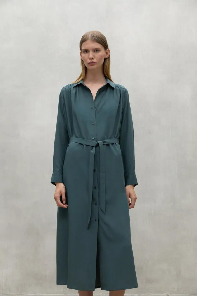Women Dark Green Alejandra Dress Ecoalf Dresses