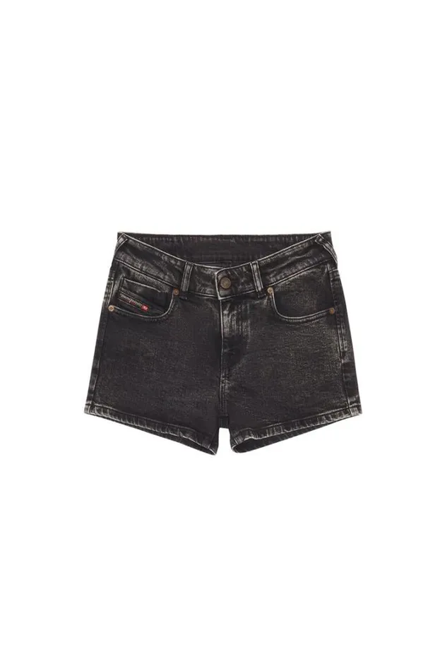 Women DeLyla Short Pants Blackdark Grey Diesel Trousers And Shorts Women DeLyla Short Pants Blackdark Grey Diesel Trousers And Shorts