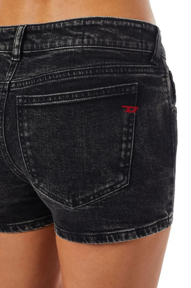 Women DeLyla Short Pants Blackdark Grey Diesel Trousers And Shorts Women DeLyla Short Pants Blackdark Grey Diesel Trousers And Shorts