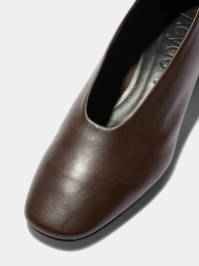 Women Delia Leather Ballet Flats Aeyde Flats
