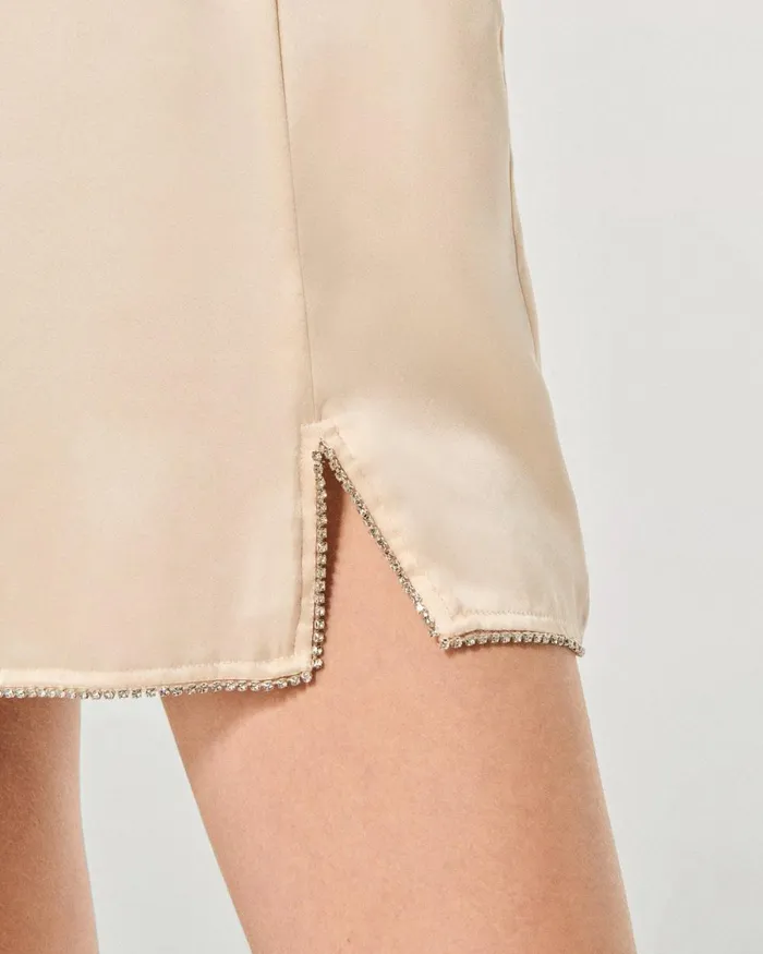 Women Dresses and Jumpsuits From Future Tessia Short Strap Dress Champagne