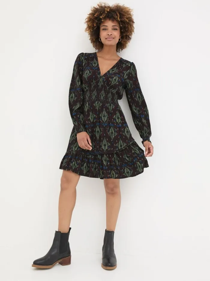 Women Dresses Fat Face Multi Farah Decorative Dress