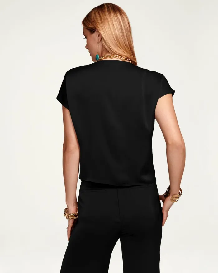 Women Hazel Front Tie Top Navy Ramy Brook Tops Women Hazel Front Tie Top Navy Ramy Brook Tops