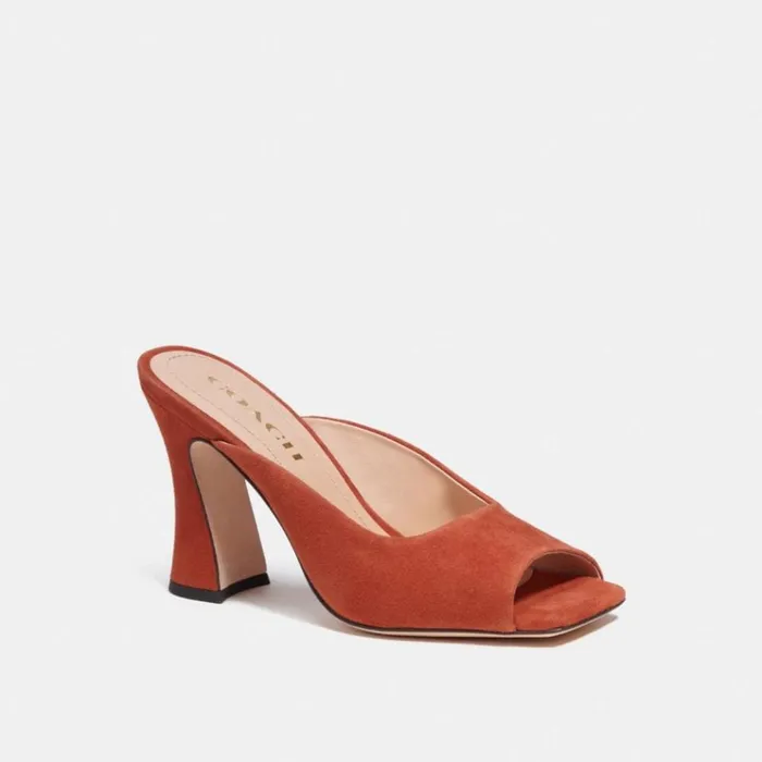 Women Heels Coach Laurence Sandal Rust
