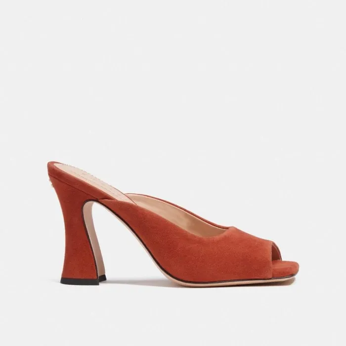 Women Heels Coach Laurence Sandal Rust