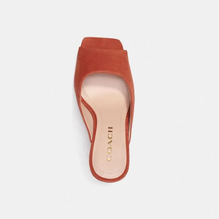 Women Heels Coach Laurence Sandal Rust