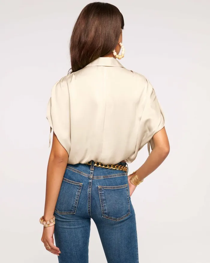 Women Jacinta Button Down Top Sandstone Ramy Brook Tops Women Jacinta Button Down Top Sandstone Ramy Brook Tops