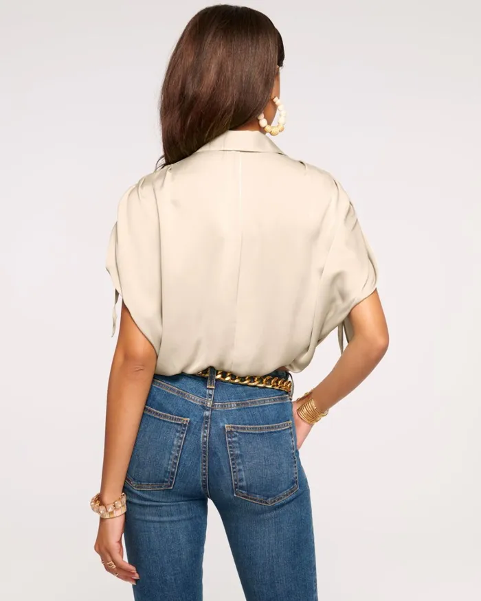 Women Jacinta Button Down Top Sandstone Ramy Brook Tops Women Jacinta Button Down Top Sandstone Ramy Brook Tops