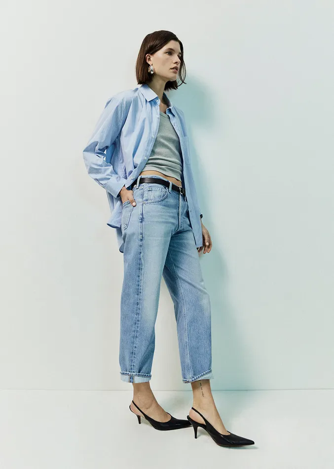 Women Jeans Citizens Of Humanity Dahlia Bow Leg Baby Roll In Ribbon