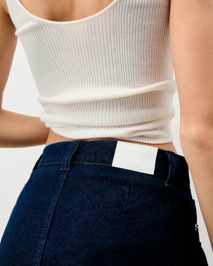 Women Jeans From Future Mini Cargo Skirt Natural