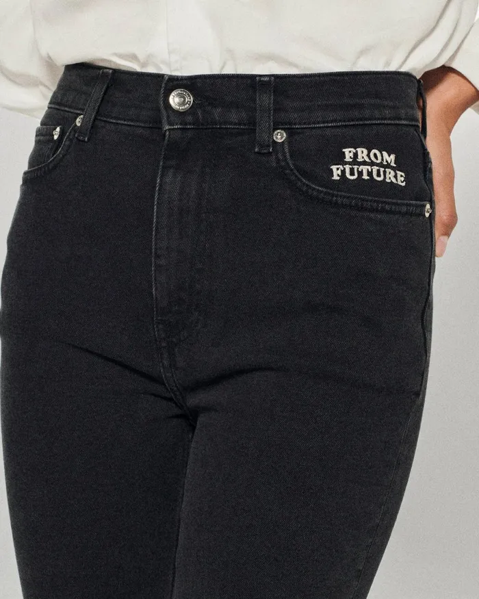 Women Jeans From Future Slim Fit Johnny Jeans Black