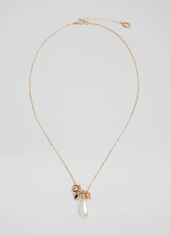 Women Jewellery LKBennett Royal Pearl And Crystal Embellished Necklace