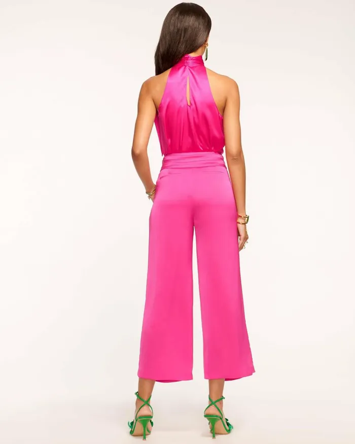 Women Joss Cropped Wide Leg Pant Black Ramy Brook Pants