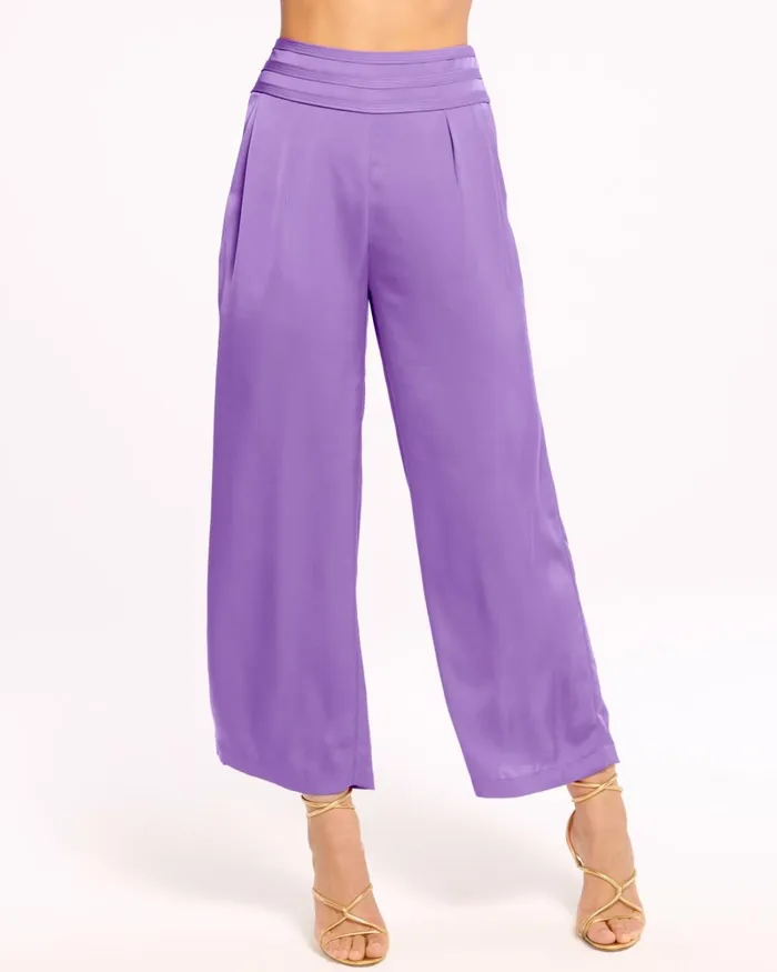 Women Joss Cropped Wide Leg Pant Black Ramy Brook Pants