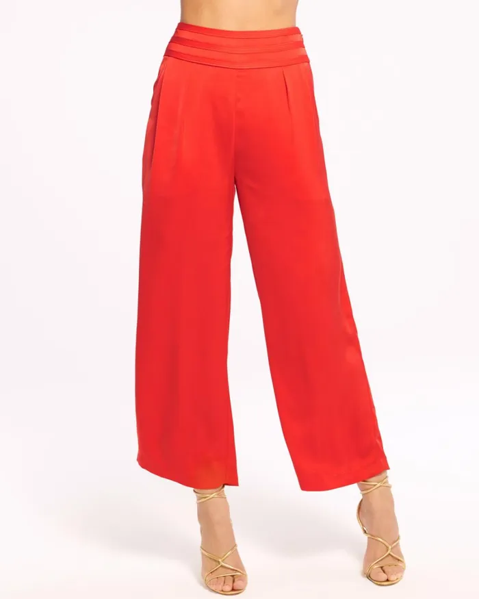 Women Joss Cropped Wide Leg Pant Black Ramy Brook Pants