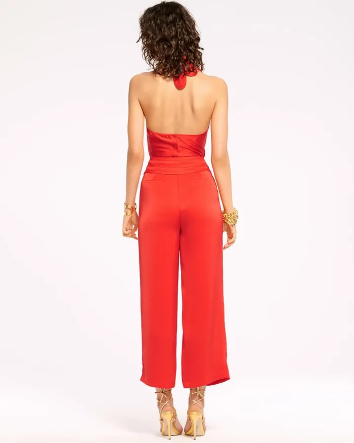 Women Joss Cropped Wide Leg Pant Black Ramy Brook Pants