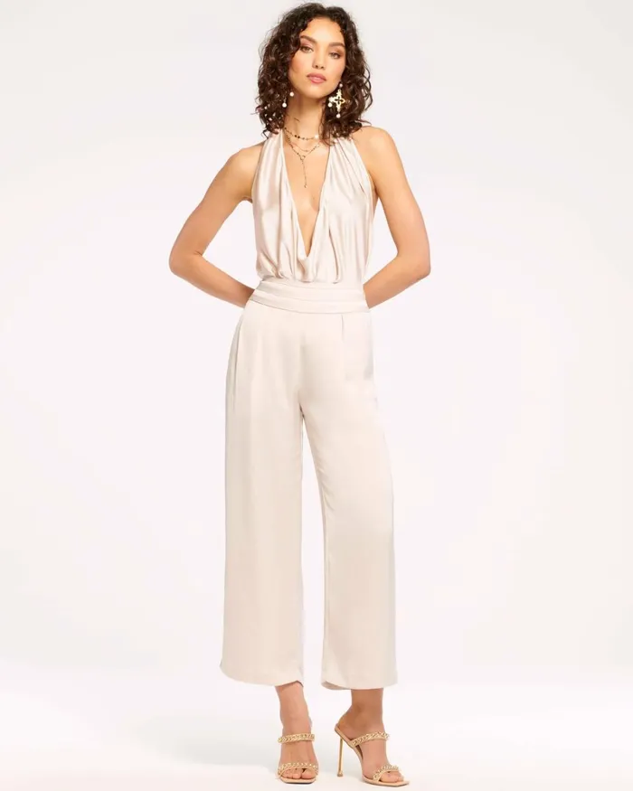 Women Joss Cropped Wide Leg Pant Black Ramy Brook Pants