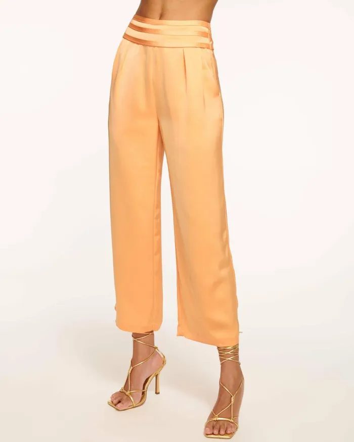 Women Joss Cropped Wide Leg Pant Black Ramy Brook Pants
