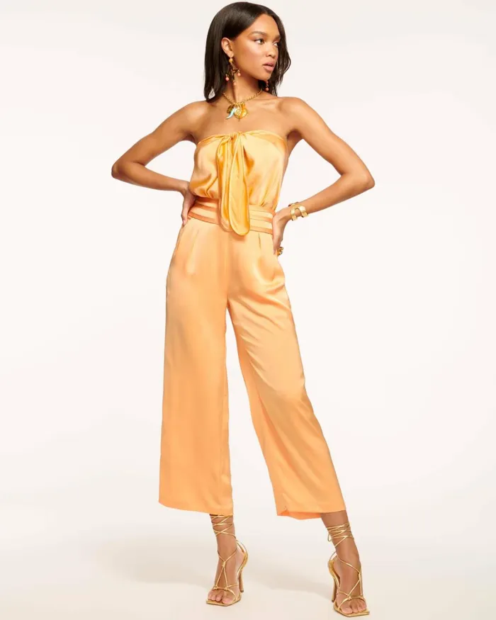 Women Joss Cropped Wide Leg Pant Black Ramy Brook Pants
