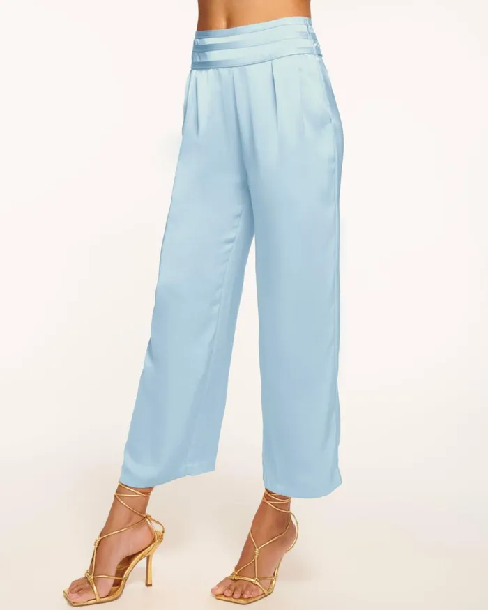 Women Joss Cropped Wide Leg Pant Black Ramy Brook Pants