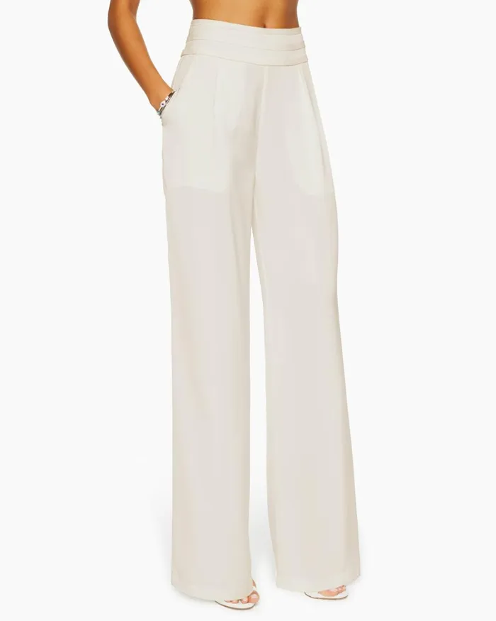 Women Joss Wide Leg Pant Ivory Ramy Brook Pants Women Joss Wide Leg Pant Ivory Ramy Brook Pants
