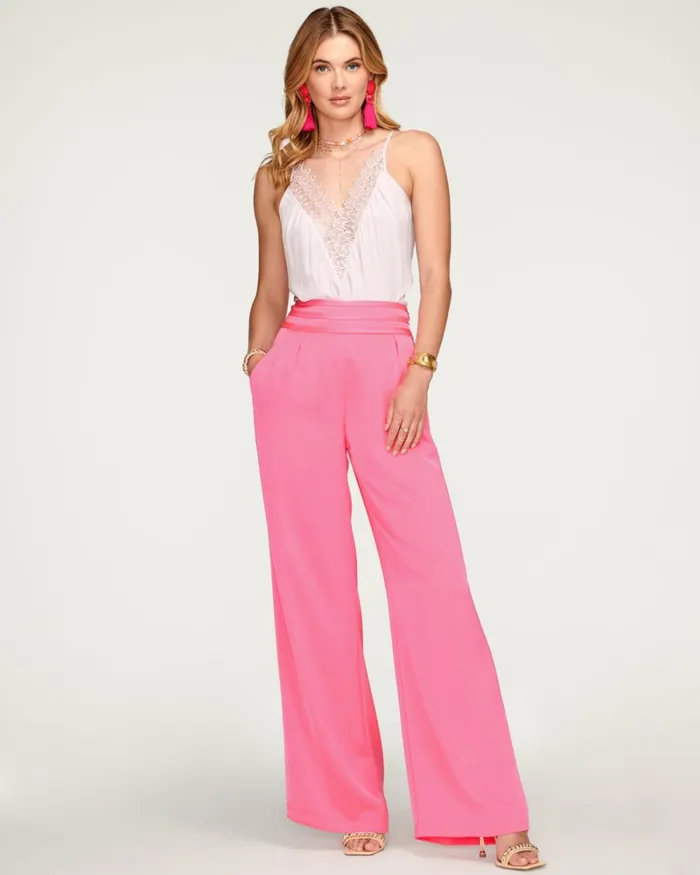 Women Joss Wide Leg Pant Ivory Ramy Brook Pants Women Joss Wide Leg Pant Ivory Ramy Brook Pants