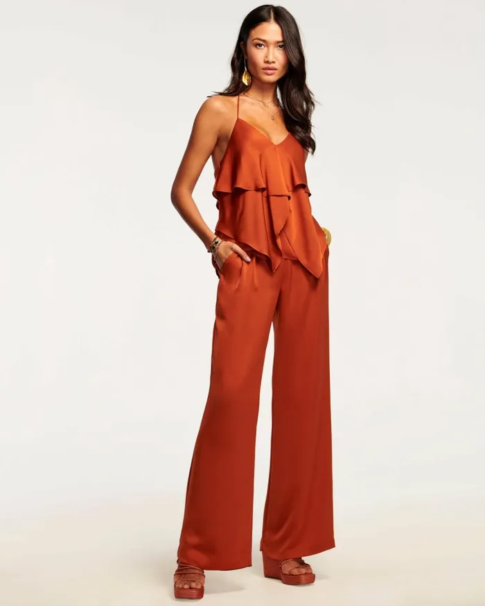 Women Joss Wide Leg Pant Ivory Ramy Brook Pants Women Joss Wide Leg Pant Ivory Ramy Brook Pants