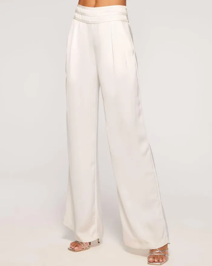 Women Joss Wide Leg Pant Ivory Ramy Brook Pants Women Joss Wide Leg Pant Ivory Ramy Brook Pants