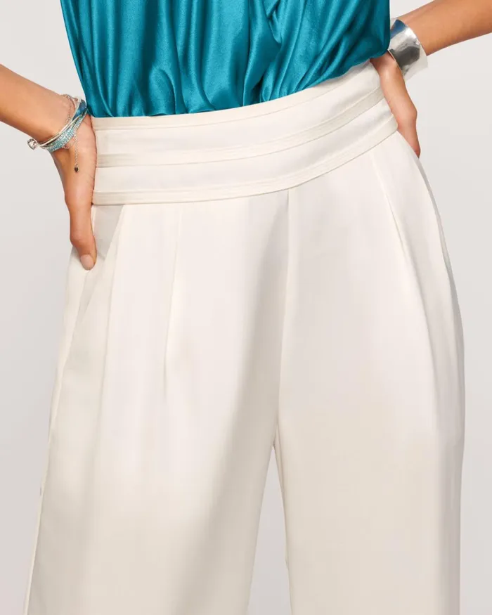 Women Joss Wide Leg Pant Ivory Ramy Brook Pants Women Joss Wide Leg Pant Ivory Ramy Brook Pants