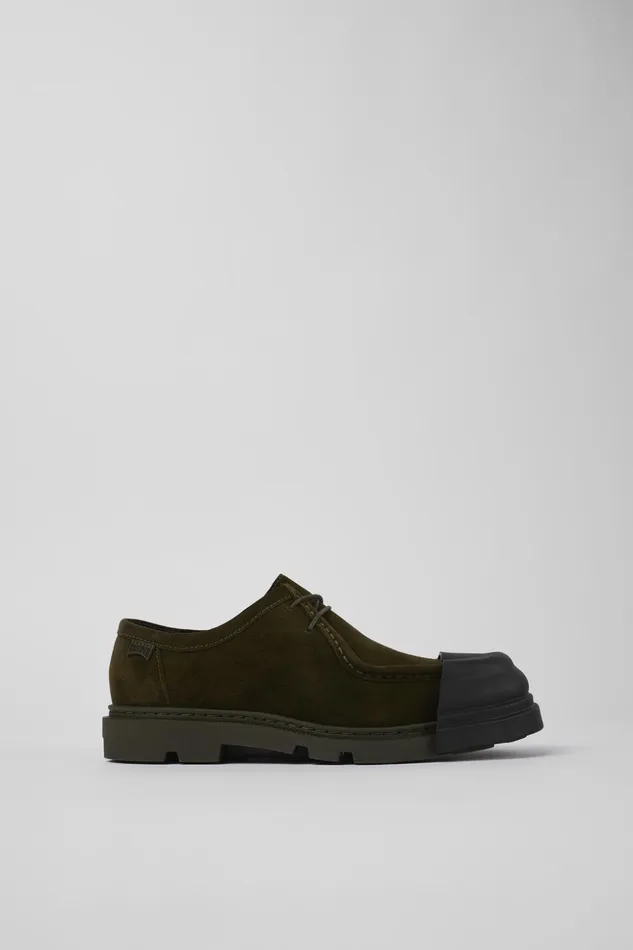 Women Junction Green Nubuck Wallabee Camper Formal Shoes Women Junction Green Nubuck Wallabee Camper Formal Shoes