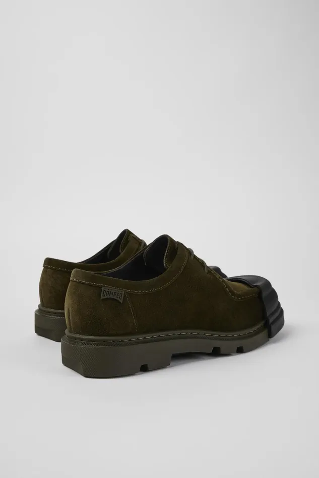 Women Junction Green Nubuck Wallabee Camper Formal Shoes Women Junction Green Nubuck Wallabee Camper Formal Shoes